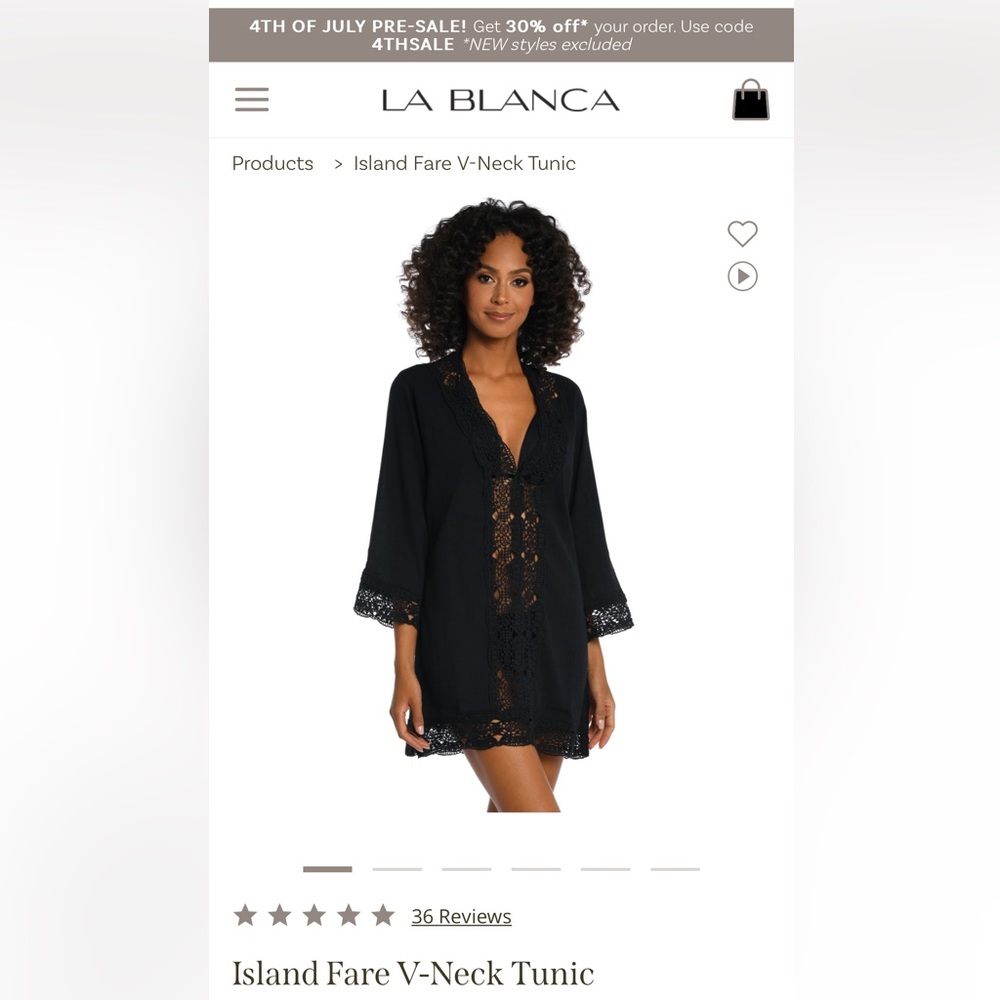 la blanca swim cover up